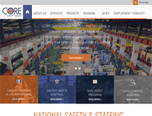 Tablet Screenshot of coresafety.com